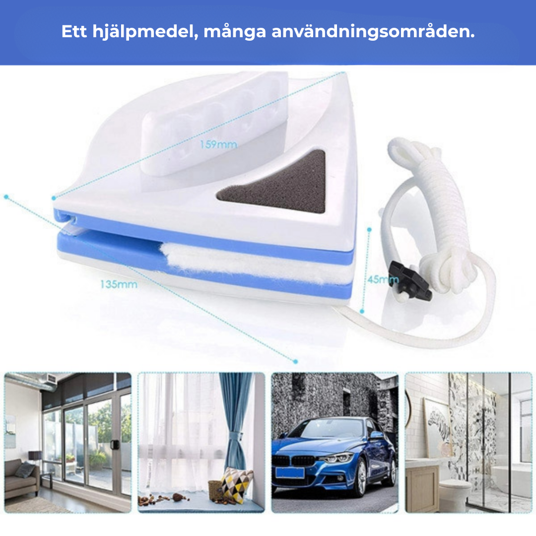 GlasMagnet™ - Rena fönster. Inifrån och ut.