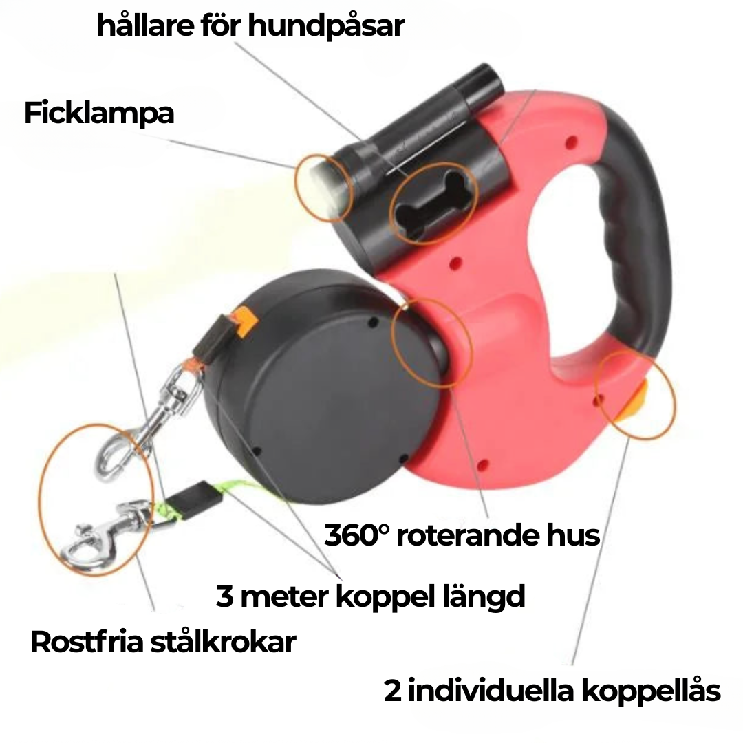 DubbelGlädje™ - Två hundar. Ett Problemfritt Koppel.