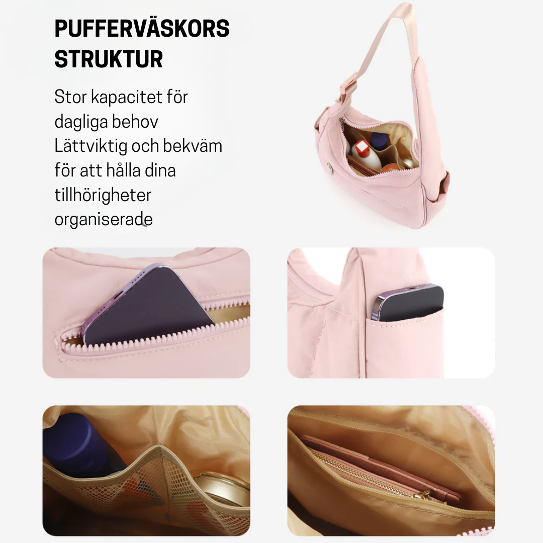 PuffVäska™ - Lätt. Lyxig. Lagom.