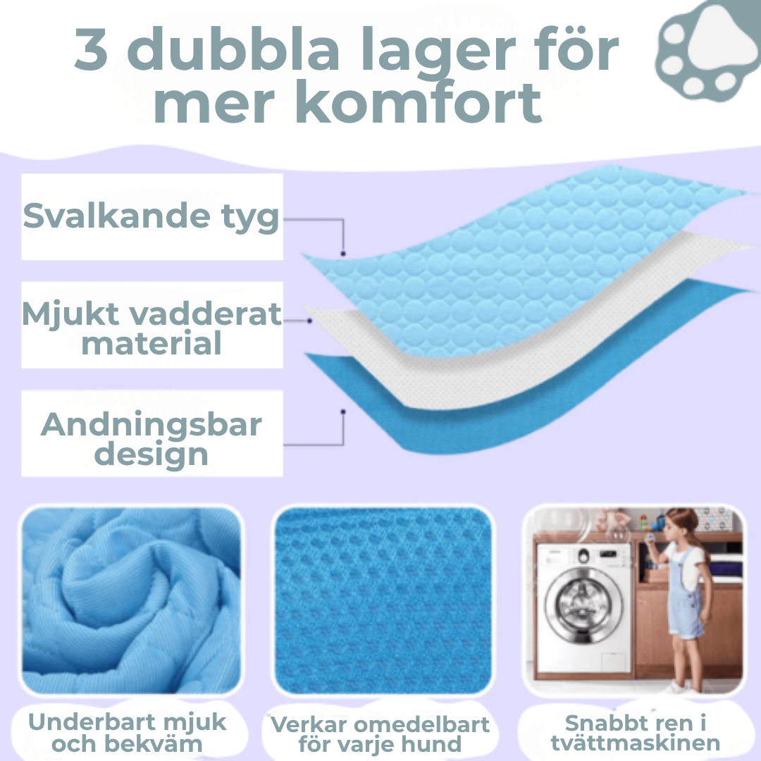 SommarSval™ – Den smarta kylmattan för husdjur