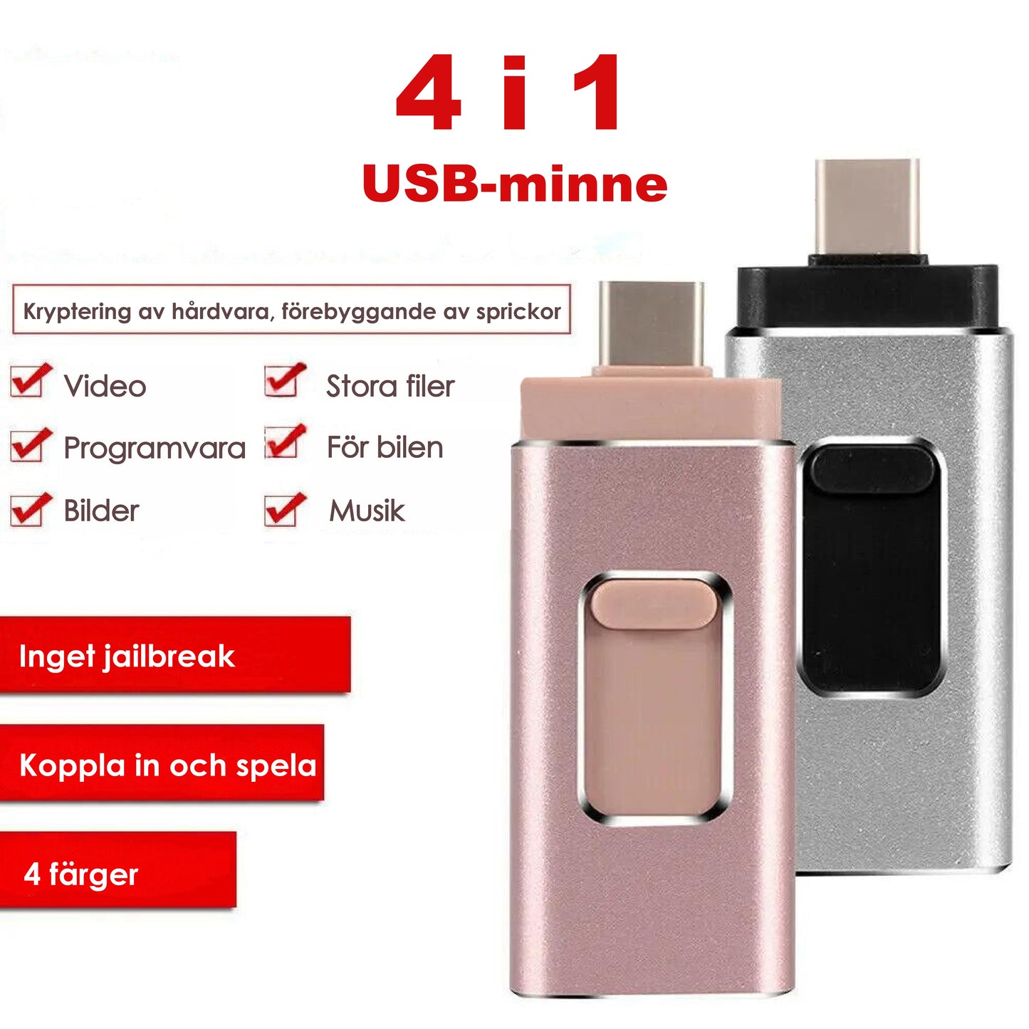 LagraFlex™ - 4-i-1 USB