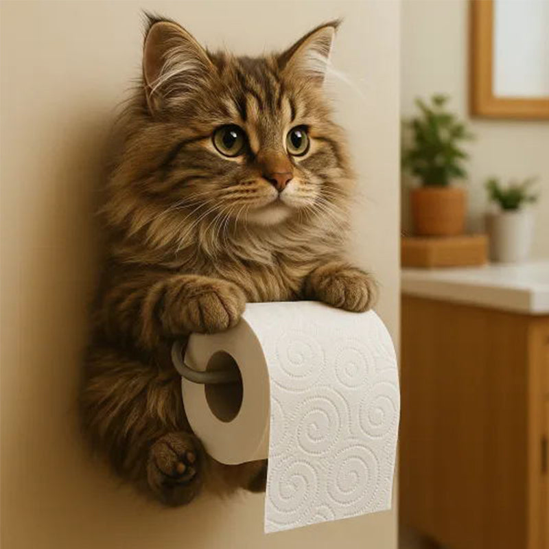 KattRoll™ – Toapappershållare med tassar och attityd!