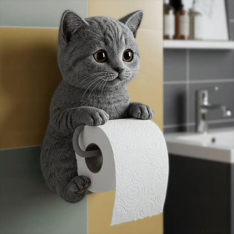 KattRoll™ – Toapappershållare med tassar och attityd!