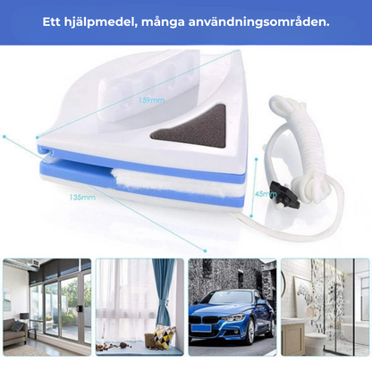 GlasMagnet™ - Rena fönster. Inifrån och ut.
